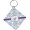 Mandala Floral Personalized Diamond Key Chain