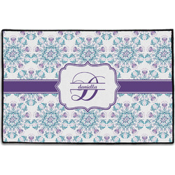 Mandala Floral Door Mat - 36"x24" (Personalized)