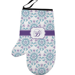 Mandala Floral Left Oven Mitt (Personalized)