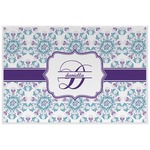 Mandala Floral Laminated Placemat w/ Name and Initial