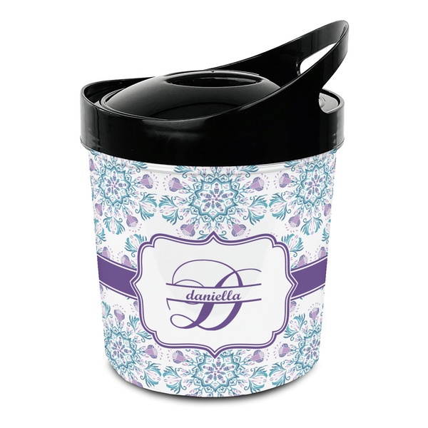 Custom Mandala Floral Plastic Ice Bucket (Personalized)