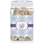 Mandala Floral Dog Treat Jar (Personalized)