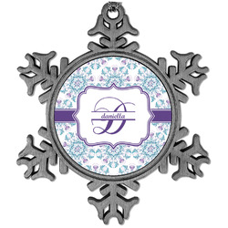 Mandala Floral Vintage Snowflake Ornament (Personalized)