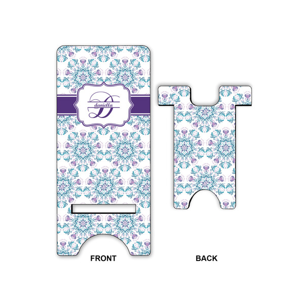Mandala Floral Phone Stand - Front & Back