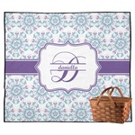 Mandala Floral Outdoor Picnic Blanket (Personalized)