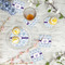 Mandala Floral Plastic Party Appetizer & Dessert Plates - In Context