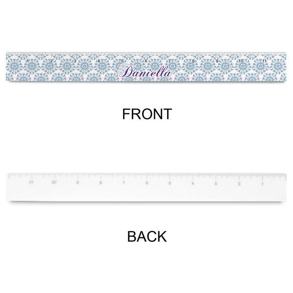 Mandala Floral Plastic Ruler - 12" - APPROVAL