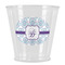 Mandala Floral Plastic Shot Glass (Personalized)