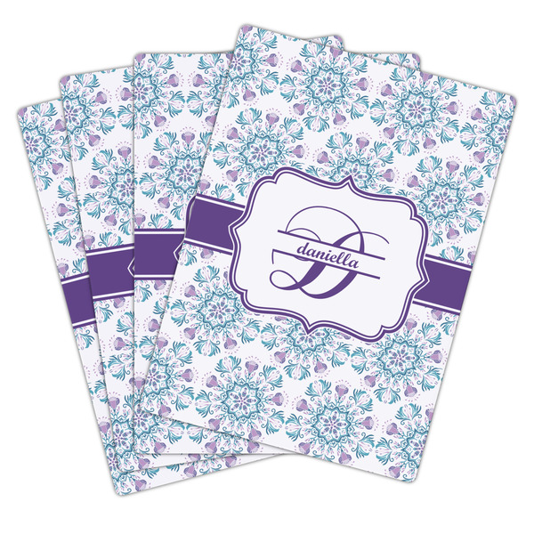 Mandala Floral Playing Cards - Hand Back View