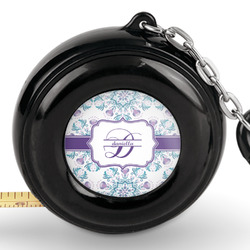 Mandala Floral Pocket Tape Measure - 6 Ft w/ Carabiner Clip (Personalized)