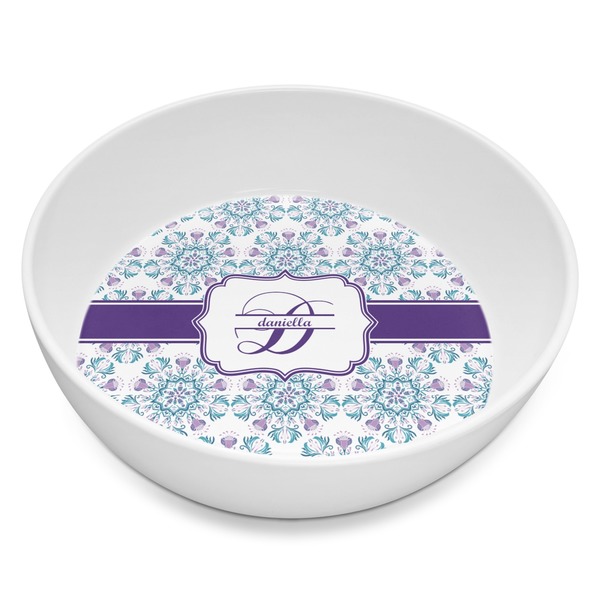 Custom Mandala Floral Melamine Bowl - 8 oz (Personalized)