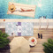 Mandala Floral Pool Towel Lifestyle