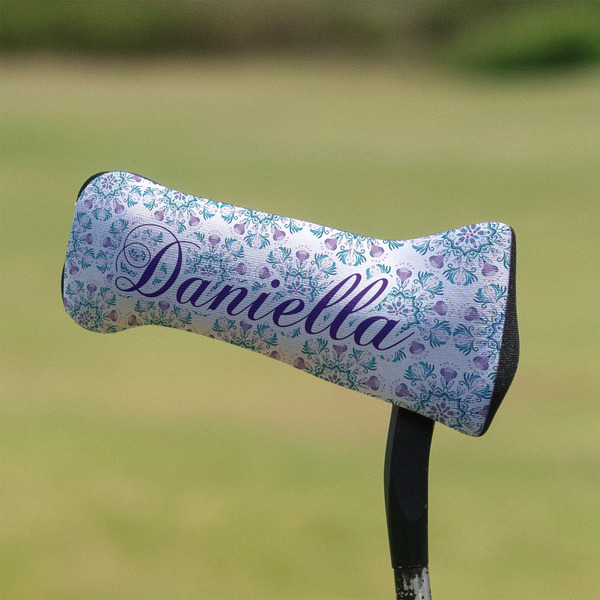 Mandala Floral Putter Cover - On Putter