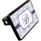 Mandala Floral Rectangular Car Hitch Cover w/ FRP Insert (Angle View)