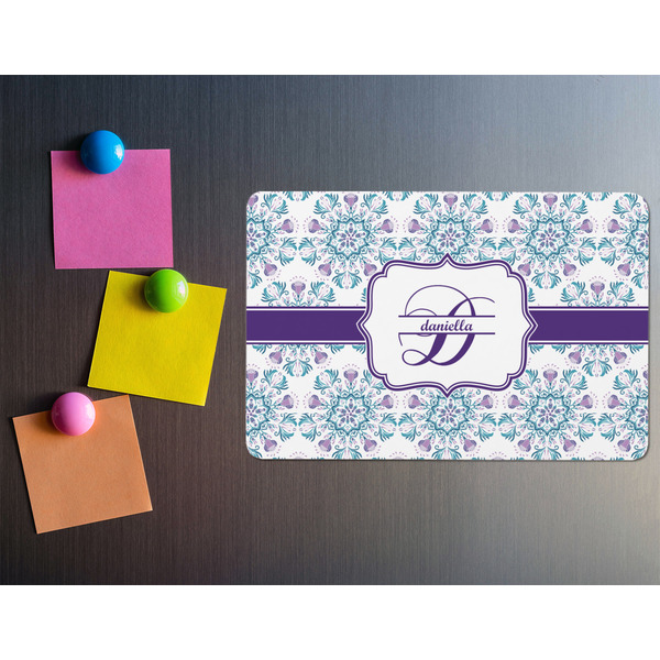 Mandala Floral Rectangular Fridge Magnet - LIFESTYLE