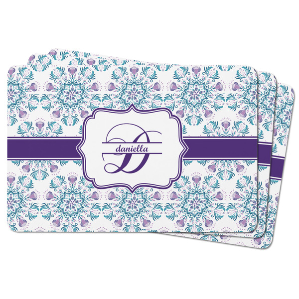 Mandala Floral Rectangular Fridge Magnet - THREE