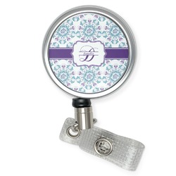 Mandala Floral Retractable Badge Reel (Personalized)
