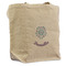 Mandala Floral Reusable Cotton Grocery Bag - Front View