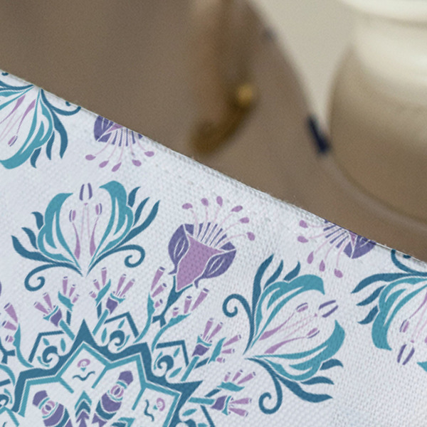 Mandala Floral Large Rope Tote - Close Up View