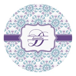 Mandala Floral Round Decal - Small (Personalized)