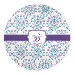 Mandala Floral 5' Round Indoor Area Rug (Personalized)