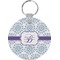 Mandala Floral Round Keychain (Personalized)