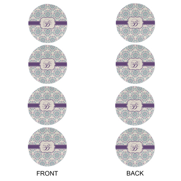 Mandala Floral Round Linen Placemats - APPROVAL Set of 4 (double sided)