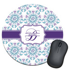 Mandala Floral Round Mouse Pad (Personalized)