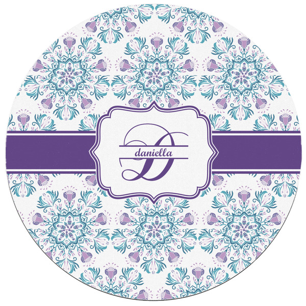 Mandala Floral Round Mousepad - APPROVAL