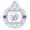 Mandala Floral Round Pet ID Tag - Large (Personalized)
