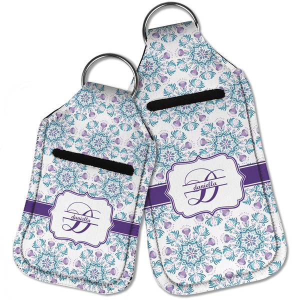 Mandala Floral Sanitizer Holder Keychain - Parent Main