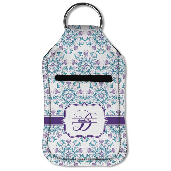 Mandala Floral Sanitizer Holder Keychain - Small (Front Flat)