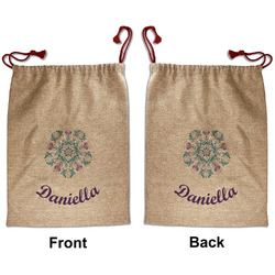 Mandala Floral Santa Sack - Front & Back (Personalized)