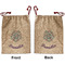 Mandala Floral Santa Sack - Front & Back (Personalized)