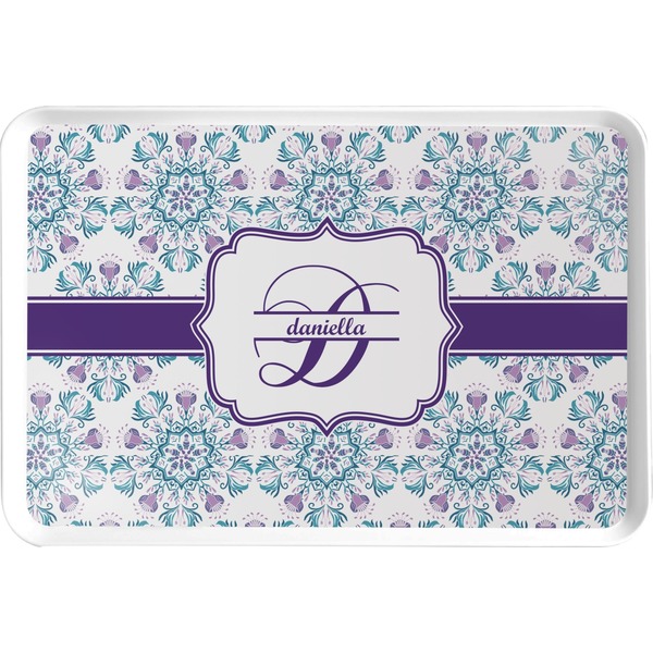 Custom Mandala Floral Serving Tray (Personalized)