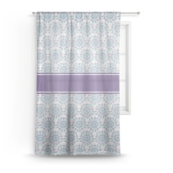 Mandala Floral Sheer Curtain - 50"x84"