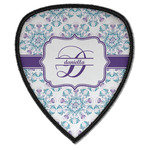 Mandala Floral Iron on Shield Patch A w/ Name and Initial