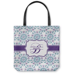 Mandala Floral Canvas Tote Bag (Personalized)