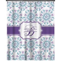 Mandala Floral Extra Long Shower Curtain - 70"x84" (Personalized)