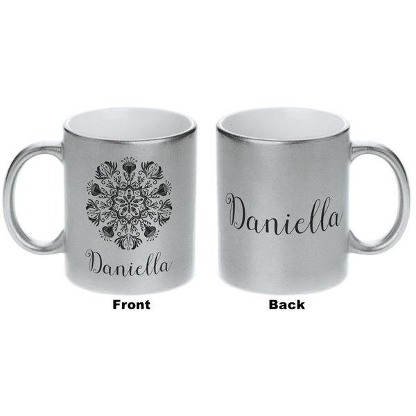 Mandala Floral Silver Mug - Approval