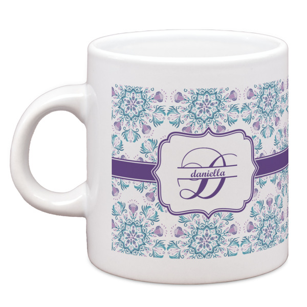 Custom Mandala Floral Espresso Cup (Personalized)