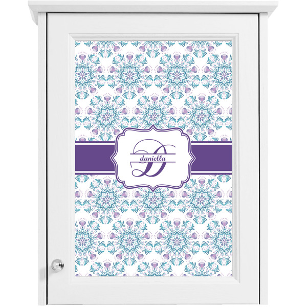 Mandala Floral Single White Cabinet Decal