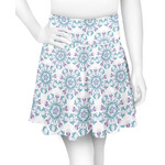 Mandala Floral Skater Skirt - 2X Large
