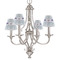 Mandala Floral Small Chandelier Shade - LIFESTYLE (on chandelier)