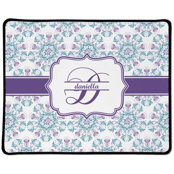 Custom Mandala Floral Large Gaming Mouse Pad - 12.5" x 10" (Personalized)
