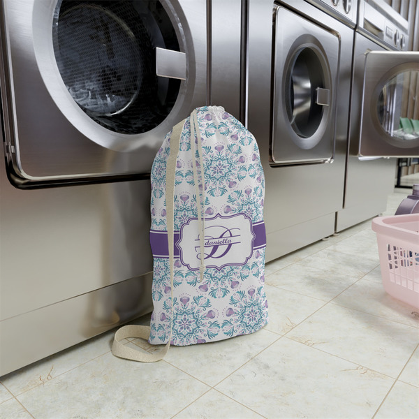 Mandala Floral Small Landry Bag - In Context