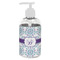 Mandala Floral Plastic Soap / Lotion Dispenser (8 oz - Small - White) (Personalized)
