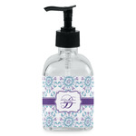 Mandala Floral Glass Soap & Lotion Bottle - Single Bottle (Personalized)