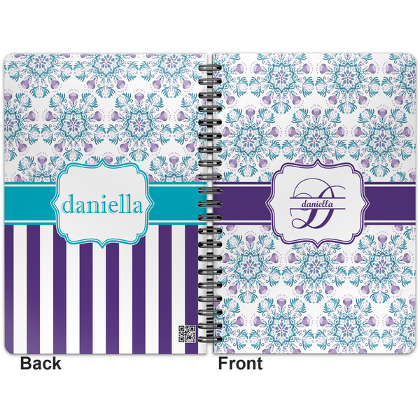 Mandala Floral Spiral Journal 7 x 10 - Apvl