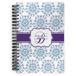 Mandala Floral Spiral Notebook (Personalized)